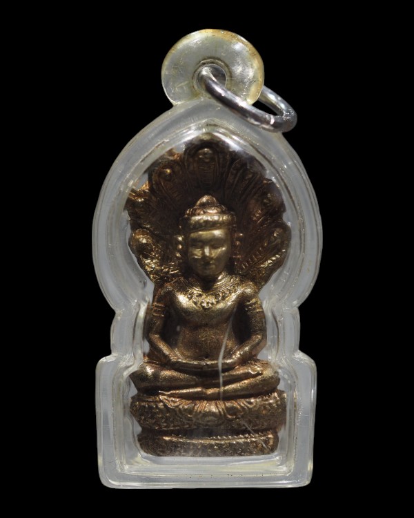 พระปางนาคปรก "ธรรมจักรดี" ออกวัดมงคลสุทธาวาส (ลป.วาส วัดสะพานสูง, อจ.แว่น วัดสพานสูง ปลกเสกฯ)  เนื้อ - 2