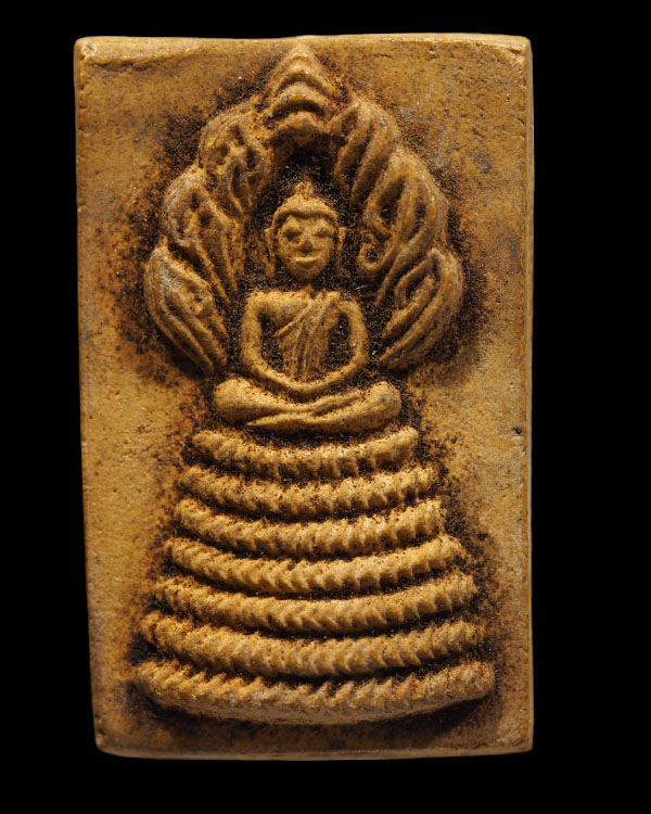 พระสมเด็จ พิมพ์นาคปรก หลวงปู่จันทร์ วัดศรีเทพ จ.นครพนม ผสมมวลสารศักดิ์สิทธิ์ ผงพุทธคุณ, น้ำมันงาเสก, - 2