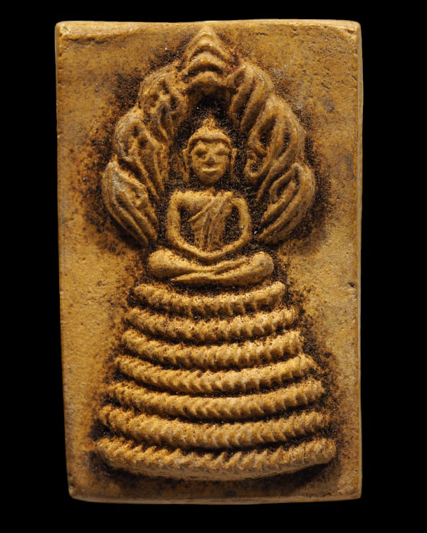 พระสมเด็จ พิมพ์นาคปรก หลวงปู่จันทร์ วัดศรีเทพ จ.นครพนม ผสมมวลสารศักดิ์สิทธิ์ ผงพุทธคุณ, น้ำมันงาเสก, - 5