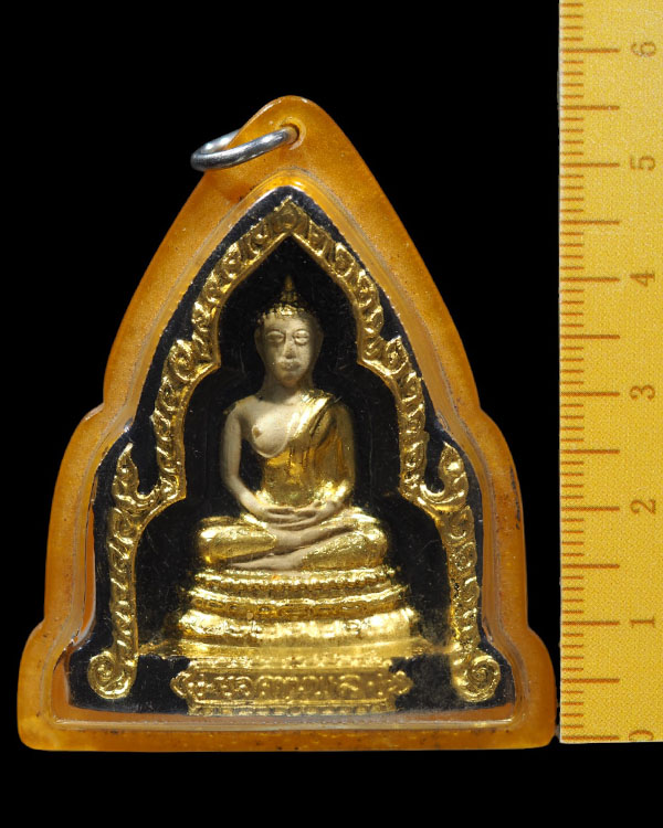 พระพิมพ์ยอดขุนพลซุ้มเรือนแก้ว หลังยันต์ เจ้าคุณวิเชียร วัดเครือวัลย์ ชลบุรี ปี 2515 ลงรักทอง รุ่นสร้ - 4