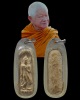 พระลีลาทุ่งเศรษฐีรุ่นแรก พิมพ์ใหญ่ หลวงพ่อวิริยังค์ สิรินธโร วัดธรรมมงคล เนื้อผงผสมข้าวก้นบาตร ปี ๒๕