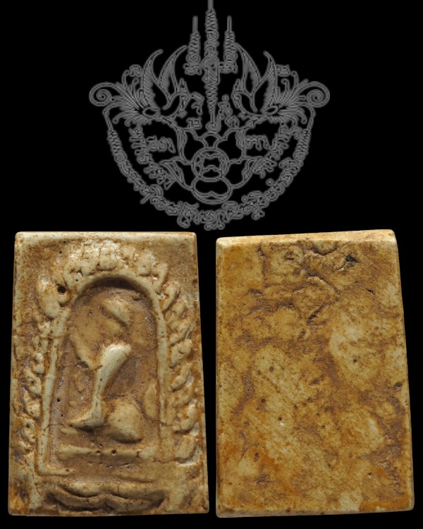 พระผงพิมพ์นางกวักพิมพ์ใหญ่ เนื้อจัด สภาพผ่านการใช้ ไม่ทราบที่  - 1