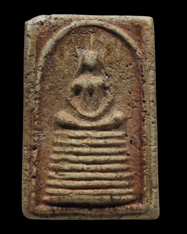 พระสมเด็จหลวงพ่ออยู่ วัดดักคะนน พิมพ์ 7 ชั้น นิยม ชัยนาท ชาวบ้านขนานนามว่า มีพระสมเด็จ "อยู่ คง ศุข" - 2