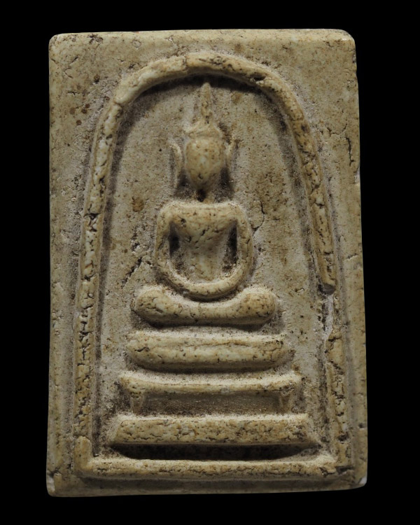 พระสมเด็จพิมพฐาน 3 ชั้น หูบายศรี  สายวัดระฆัง  ไม่ทราบที่แน่ชัด  พิมพ์นี้บางคนก็เล่นเป็นหลวงปู่นาค   - 5