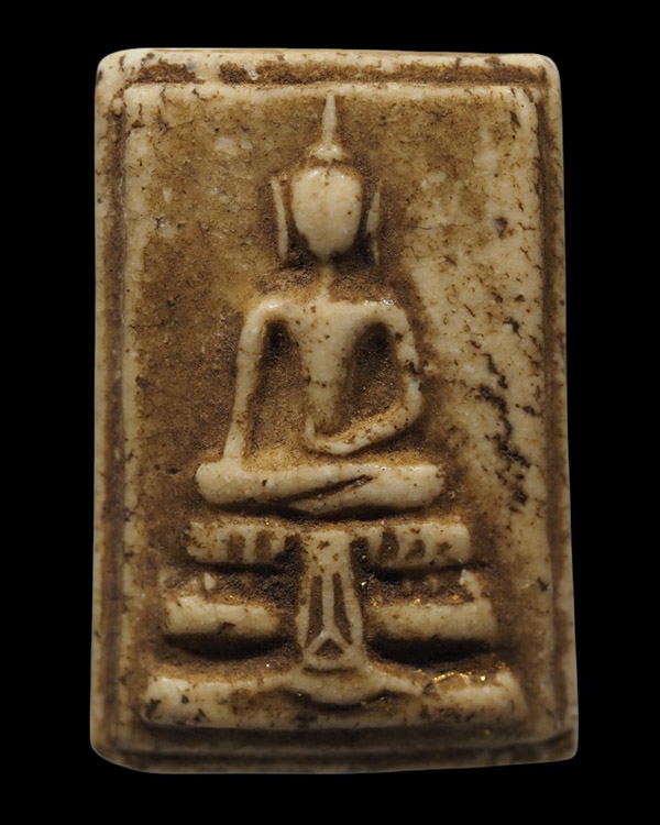 พระสมเด็จพิมพ์ใหญ่พิมพ์พระประธานหูบายศรี ฐานผ้าทิพย์ พระเก่าเก็บสวยงาม ได้มาชุดเดียวกับสมเด็จหลวงปู่ - 2