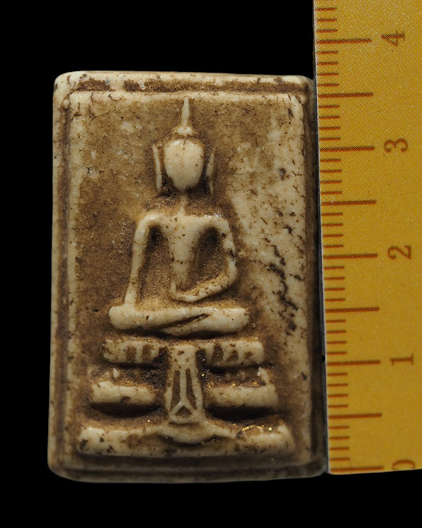 พระสมเด็จพิมพ์ใหญ่พิมพ์พระประธานหูบายศรี ฐานผ้าทิพย์ พระเก่าเก็บสวยงาม ได้มาชุดเดียวกับสมเด็จหลวงปู่ - 4