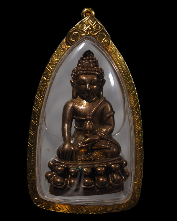 พระกริ่งปวเรศ ปี 2536 วัดบวรนิเวศวิหาร เนื้อนวโลหะ ตอกโค๊ต เลี่ยมทองแท้ สมเด็จพระญาณสังวร สมเด็จพร - 5