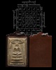 พระสมเด็จพิมพ์ใหญ่หูบานศรี พิมพ์โบราณ พระเก่าเนื้อจัดผงเก่า เลี่ยมโบราณ  ไม่ทราบวัด แต่น่าจะเป็นพระส