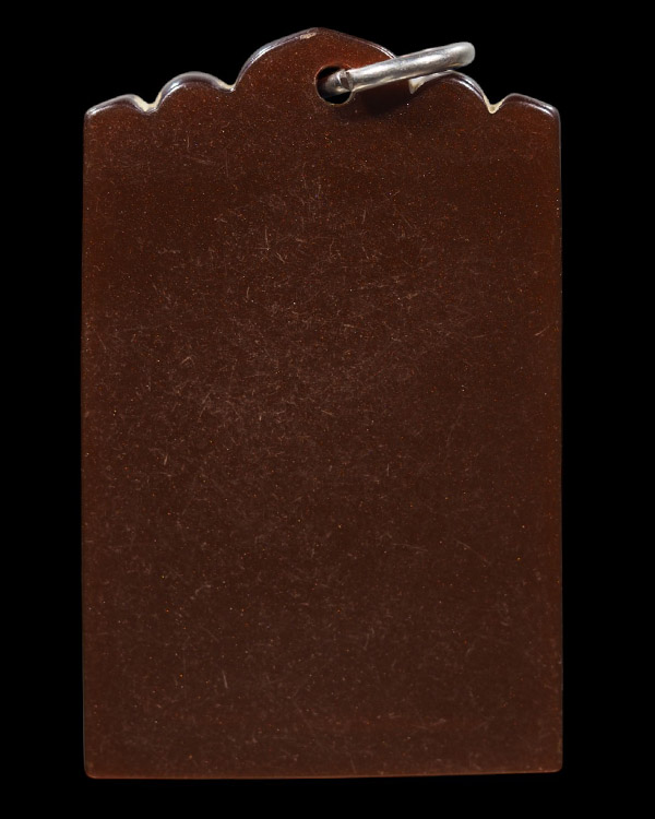 พระสมเด็จพิมพ์ใหญ่หูบานศรี พิมพ์โบราณ พระเก่าเนื้อจัดผงเก่า เลี่ยมโบราณ  ไม่ทราบวัด แต่น่าจะเป็นพระส - 3