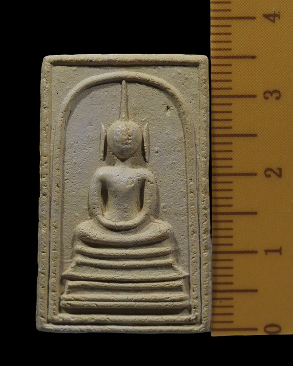 สมเด็จอรหัง พิมพ์ฐานแซม ด้านหลังมีลายเซ็น โรยเส้นพระเกศา ปี 2519 สมเด็จพระญาณสังวร วัดบวรนิเวศวิหาร - 4