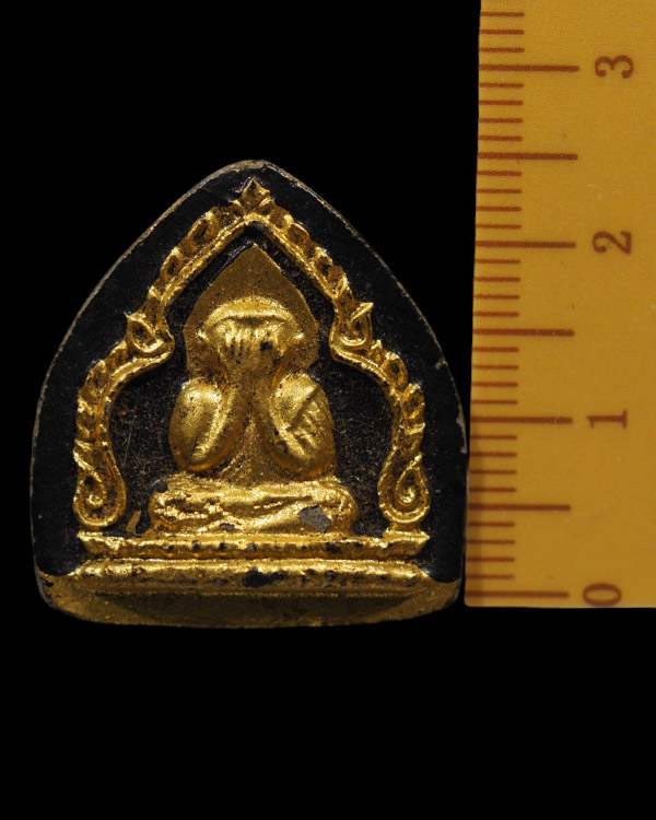 พระปิดตาประภามณฑลซุ้มเรือนแก้ว เจ้าคุณวิเชียร วัดเครือวัลย์ ชลบุรี ปี 2506 หลังยันต์ ลงรักทอง ผสมผงเ - 4