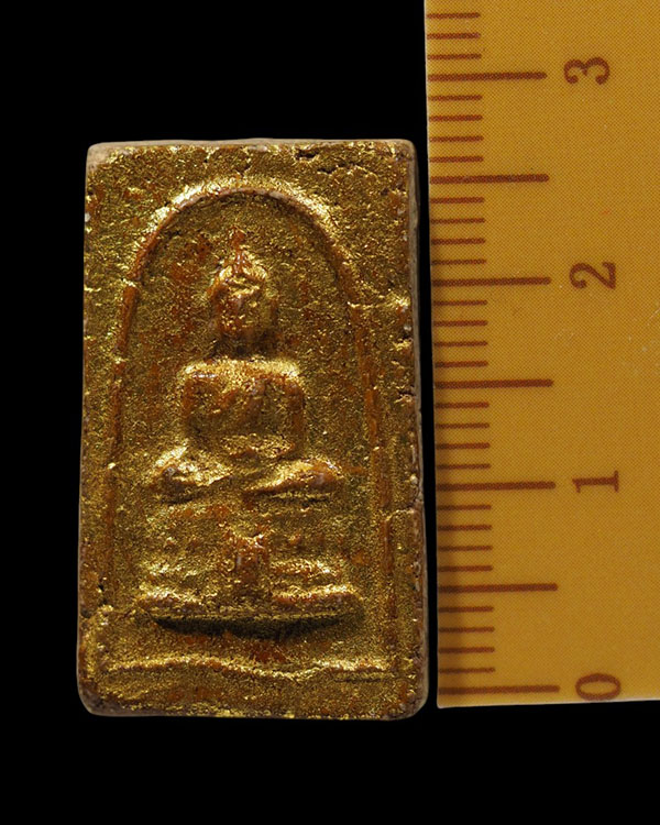 สมเด็จ วัดไร่ขิง พิมพ์เล็กนิยม  แบบปิดทอง (หายาก) ปี 2512 สุดยอดของดี ที่ หลาย ๆ ท่านมองข้าม เกจิร่ว - 4