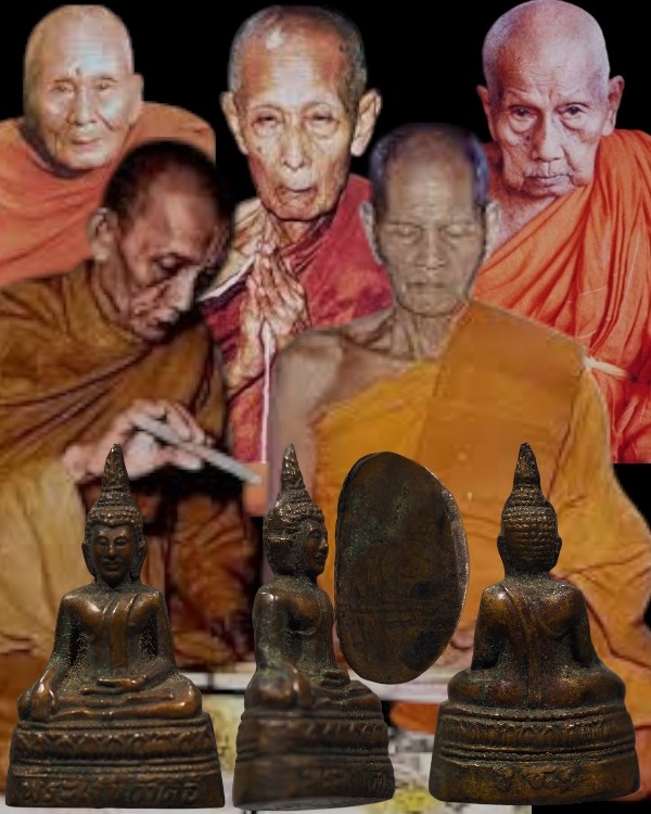 พระกริ่งพระเจ้าเก้าตื้อ หลัง ว.ช.ร. วัดชิโนรส ปี 2512 สภาพสวย หลวงพ่อกวย หลวงพ่อพรหม หลวงปู่โต๊ะฯลฯ  - 1