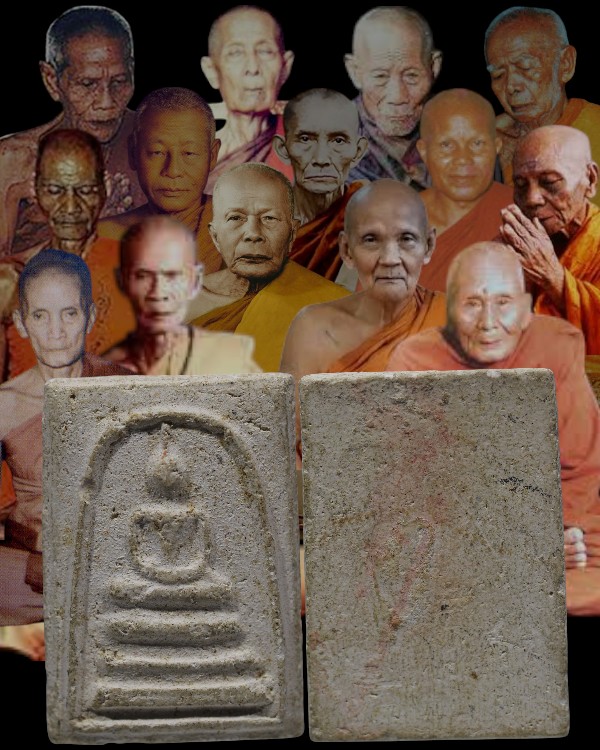 พระผงพิมพ์ฐาน 3 ชั้น วัดประสาทบุญญาวาส กรุงเทพฯ พิธีใหญ่ ปี ๒๕๐๖ มวลสารผสมผงวัดระฆัง และสมเด็จบางขุน - 1