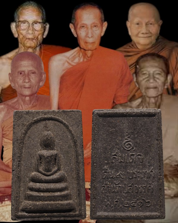 พระสมเด็จดิน 9 ประเทศ ปี 16 สำนักปู่สวรรค์ มวลสารดี พิธีใหญ่ มาทำพิธีมหาพุทธาภิเษกและลงพลังจิตโดยพระ - 1