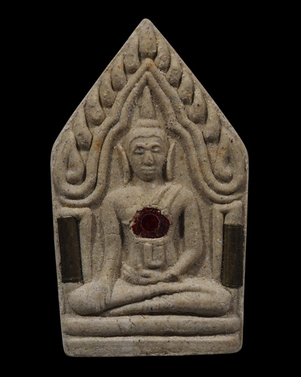 พระขุนแผน ท่านขุนพันธ์ฯ บ่วง ซือ เฮง(เฮงหมื่นเรื่อง) ปี 2541 เนื้อผงพุทธคุณผสมว่าน ฝัง ตะกรุดเงิน ๒  - 2