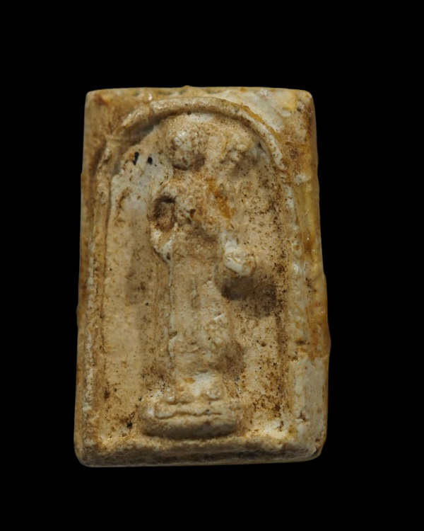 พระผงพิมพ์พระสีวลี พิมพ์เล็ก(พิมพ์หายาก ) วัดประสาทบุญญาวาส กรุงเทพฯ พิธีใหญ่ ปี ๒๕๐๖ มวลสารผสมผงวัด - 2