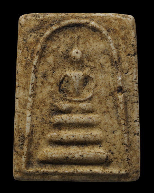 พระสมเด็จพิมพ์ใหญ่ฐาน 3 ชั้น หลังเจดีย์ พระเก่า พระบ้าน เนื้อจัด ไม่ทราบที่ - 2