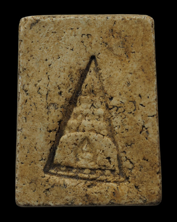 พระสมเด็จพิมพ์ใหญ่ฐาน 3 ชั้น หลังเจดีย์ พระเก่า พระบ้าน เนื้อจัด ไม่ทราบที่ - 3