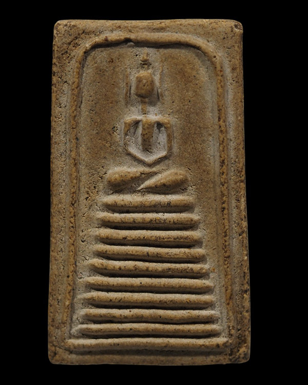 พระสมเด็จาน 9 ชั้น พิมพ์ใหญ่นิยม หลังยันต์ครู หลวงพ่อทองอยู่ วัดใหม่หนองพะอง จ.สมุทรสาคร ยุคแรก หายา - 2