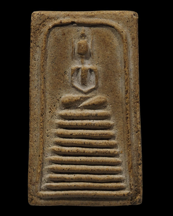 พระสมเด็จาน 9 ชั้น พิมพ์ใหญ่นิยม หลังยันต์ครู หลวงพ่อทองอยู่ วัดใหม่หนองพะอง จ.สมุทรสาคร ยุคแรก หายา - 5