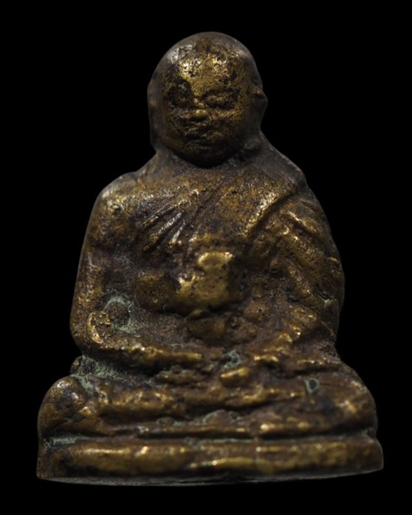 พระรูปปหล่อโบราณหลวงพ่อจง วัดหน้าต่างนอก จ.อยุธยา พิมพ์สมาธิ ออกวัดคอกหมู พ.ศ.2485 จัดสร้างใช้วิธี - 2