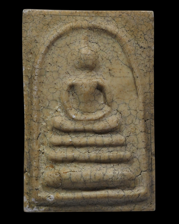 พระสมเด็จพิมพ์ใหญ่ หลังกดลายนิ้วมือ หลวงปู่นาค วัดระฆังโฆสิตาราม กรุงเทพฯ มวลสารผสมผงเก่า ปี 2595  ห - 5