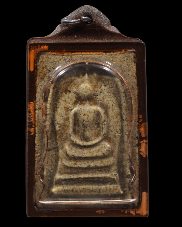 พระสมเด็จพิมพ์ใหญ่่่่่เนื้อผง เนื้อพระเก่าจัด หลังยันต์ พระบ้านเก่าเนื้อจัดๆ ไม่ทราบที่ - 2