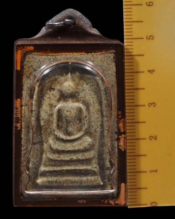 พระสมเด็จพิมพ์ใหญ่่่่่เนื้อผง เนื้อพระเก่าจัด หลังยันต์ พระบ้านเก่าเนื้อจัดๆ ไม่ทราบที่ - 4