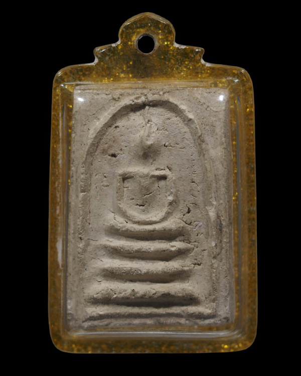 พระสมเด็จพิมพ์ฐาน 3 ชั้น พิมพ์ก้างปลา(พิมพ์คะแนนพัน) วัดประสาทบุญญาวาส กรุงเทพฯ ปี ๒๕๐๖ มวลสารผสมผงว - 2