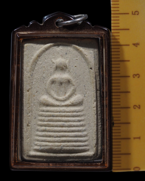 พระสมเด็จพิมพ์ 7 ชั้น หูบายศรี วัดประสาทบุญญาวาส กรุงเทพฯ พิธีใหญ่ ปี ๒๕๐๖ มวลสารผสมผงวัดระฆัง และสม - 4