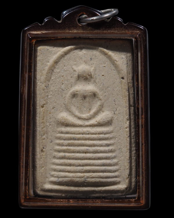 พระสมเด็จพิมพ์ 7 ชั้น หูบายศรี วัดประสาทบุญญาวาส กรุงเทพฯ พิธีใหญ่ ปี ๒๕๐๖ มวลสารผสมผงวัดระฆัง และสม - 5