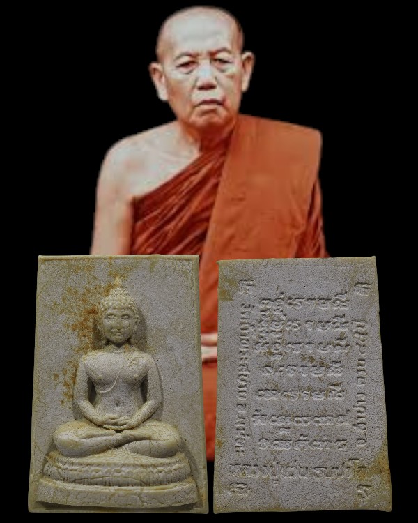 พระผงพิมพ์เชียงแสน หลวงปู่แว่น ธนปาโล วัดถ้ำพระสบาย อ.แม่ทะ จ.ลำปาง รุ่นอายุครบ 84 ปี สร้างน้อย ห - 1