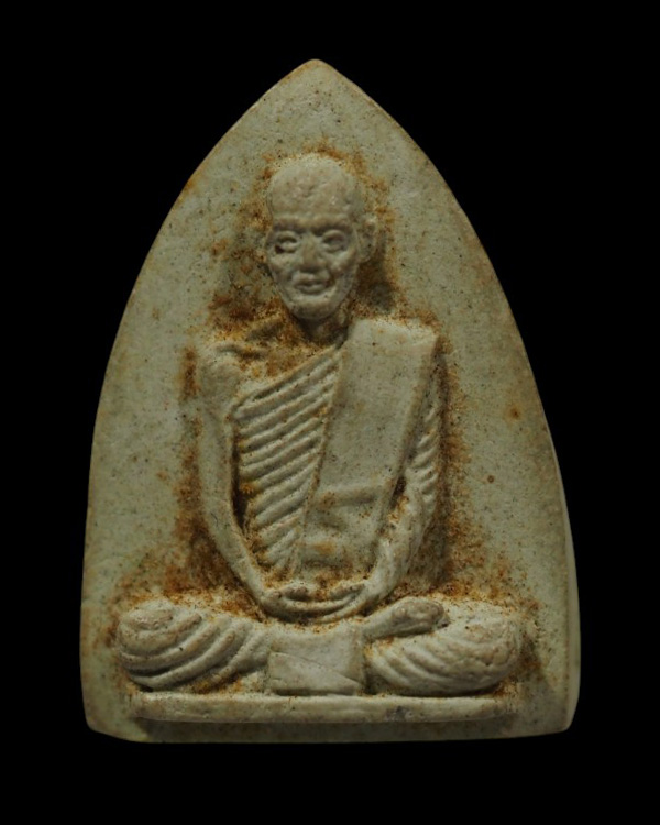 พระผงรูปเหมือน พิมพ์สามเหลี่ยม เจ้าคุณนรฯ วัดเทพศิรินทร์ กรุงเทพ หลวงปู่โต๊ะ วัดประดู่ฉิมพลี ปลุกเศก - 2