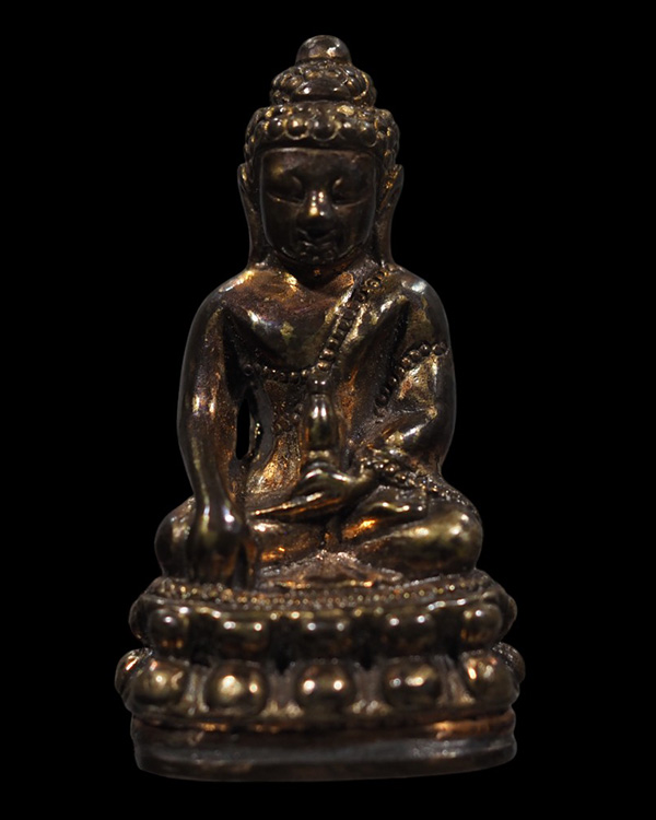 พระกริ่ง หลวงปู่บุญศรี จันทโชโต วัดป่าหินฮาว ตำบลโคกก่อ อำเภอเมือง จ.มหาสารคาม - 2