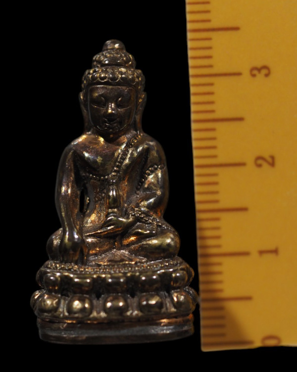 พระกริ่ง หลวงปู่บุญศรี จันทโชโต วัดป่าหินฮาว ตำบลโคกก่อ อำเภอเมือง จ.มหาสารคาม - 4