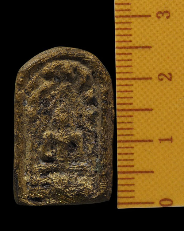 เหรียญหล่อโบราณ หลวงพ่อทา วัดพะเนียงแตก ออกวัดบางหลวง นครปฐม ปี 2510 เนื้อทองผสม พิธีใหญ่   ระครูประ - 4