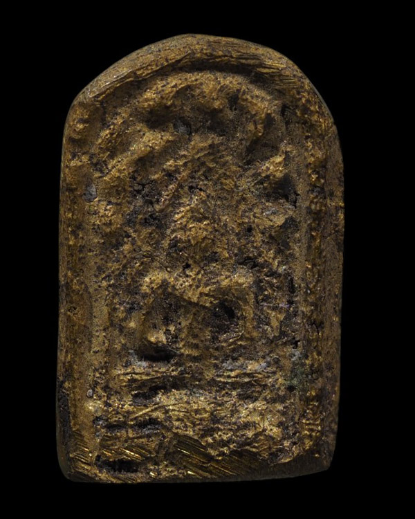 เหรียญหล่อโบราณ หลวงพ่อทา วัดพะเนียงแตก ออกวัดบางหลวง นครปฐม ปี 2510 เนื้อทองผสม พิธีใหญ่   ระครูประ - 5