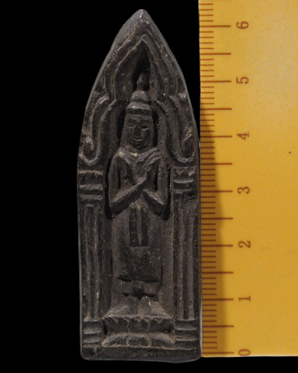 พระพิมพ์พระประจำวันศุกร์ พิมพ์ใหญ่ เนื้อผงใบลาน หลวงพ่อวงษ์ วัดทุ่งผักกูด จ.นครปฐม ปี 2490 หายาก - 4