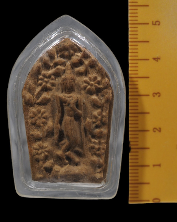 พระลีลาซุ้มดอกไม้ กรุลานดอกไม้ จ. สุโขทัย เนื้อดินละเอียด สภาพสวย หายาก - 4