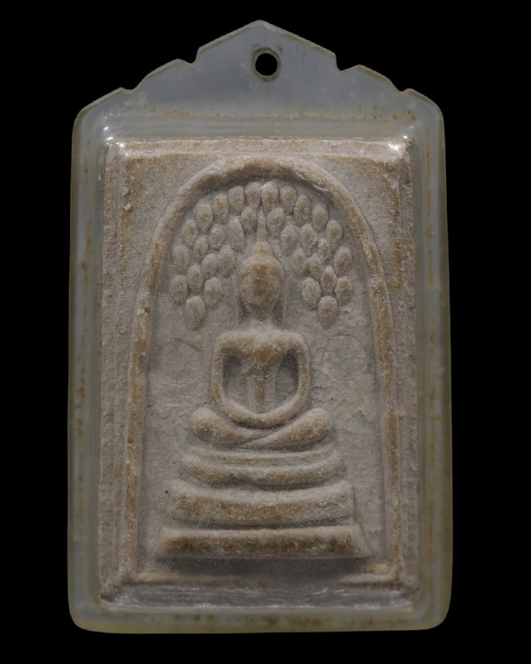 พระสมเด็จพิมพ์ปรกโพธิ์ เนื้อผงน้ำมัน วัดราชนัดดาปี ๒๕๑๒ หลวงพ่อกวย,หลวงปู่โต๊ะ,หลวงปู่หน่าย ปลุกเสก  - 5