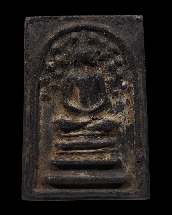 พระสมเด็จปรกโพธิ์ เจ้าคุณเที่ยง วัดระฆังฯ กรุงเทพฯ สร้างจากเนื้อดินหุ่นหรือดินไทย ที่เหลือจากพิธีการ - 2