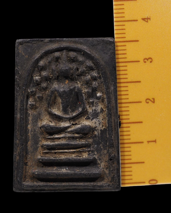 พระสมเด็จปรกโพธิ์ เจ้าคุณเที่ยง วัดระฆังฯ กรุงเทพฯ สร้างจากเนื้อดินหุ่นหรือดินไทย ที่เหลือจากพิธีการ - 4