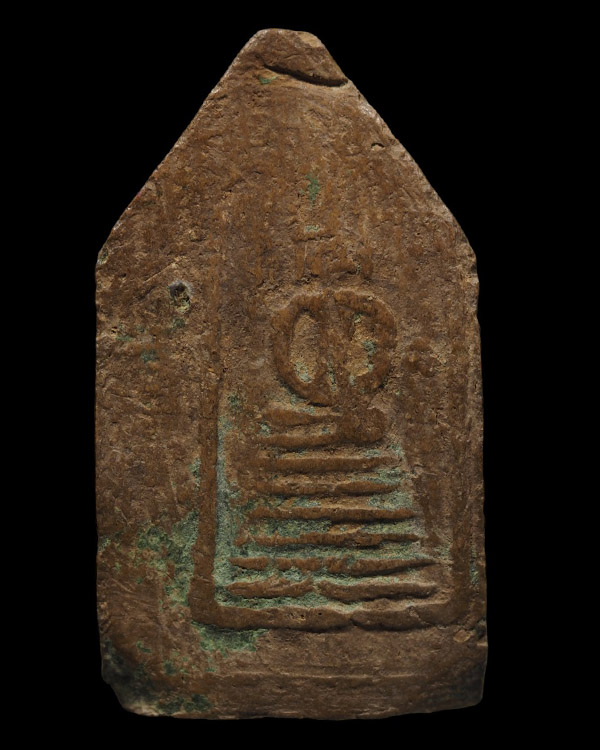 พระเนื้อผงพิมพ์ขุนแผน หลังพระสมเด็จ พระเก่า พิมพ์สวยมาก ไม่ทราบที่ - 3