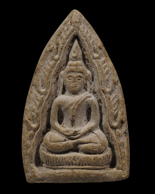 พระผงพิมพ์ชินราช พิมพ์กลาง เนื้อผงพุทธคุณ(หายาก) หลวงพ่อกล้าย วัดหงส์รัตนาราม บางกอกใหญ่ ธนบุรี (กรุ - 2