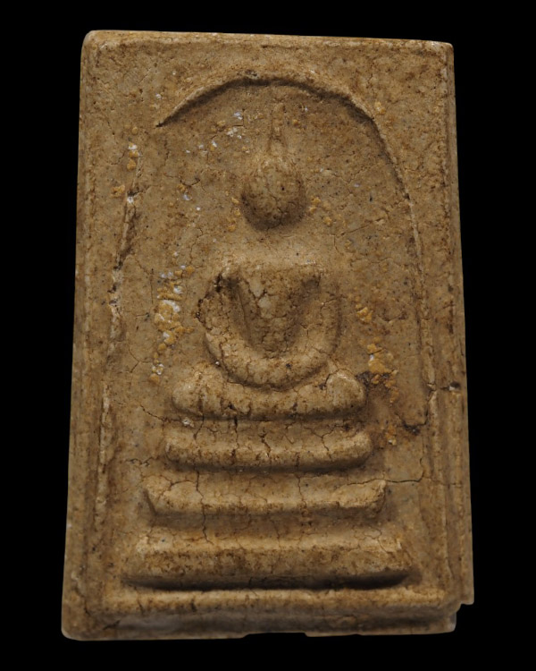 สมเด็จฯหลังเรียบเนื้อแตกลายงา หลวงพ่อกวย ชุตินฺธโร วัดโฆษิตาราม จ.ชัยนาท (พิมพ์หน้าพิมพ์เดียวกับสมเด - 2