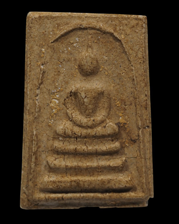 สมเด็จฯหลังเรียบเนื้อแตกลายงา หลวงพ่อกวย ชุตินฺธโร วัดโฆษิตาราม จ.ชัยนาท (พิมพ์หน้าพิมพ์เดียวกับสมเด - 5