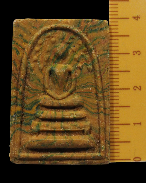 พระสมเด็จเนื้อสายรุ้ง พิมพ์ปรกโพธิ์ (หายาก)หลังยันต์น้ำเต้า เจ้าคุณนรฯ ออกวัดศีลขันธารา จ.อ่างทอง ปี - 4