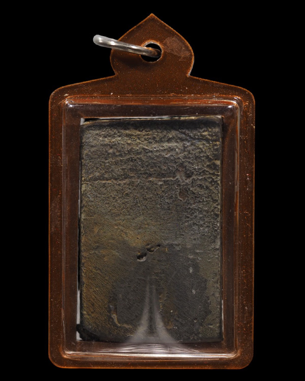 พระสมเด็จหล่อโบราณ เนื้อโลหะผสม  เก่าจัด เจ้าของเดิมเคยเลี่่ยมแขวนไว้  เก่าสวย ไมทราบที่ - 3