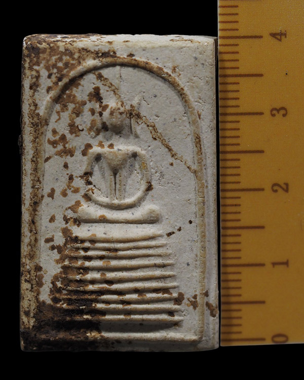 พระสมเด็จพิมพ์ 7 ชั้น หูบายศรี วัดประสาทบุญญาวาส กรุงเทพฯ พิธีใหญ่ ปี ๒๕๐๖ มวลสารผสมผงวัดระฆัง และสม - 4